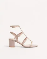 Valentino Rockstud Calfskin Ankle Strap Sandal 60 Mm